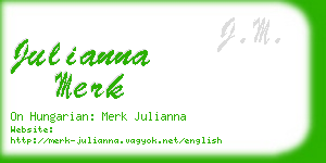 julianna merk business card